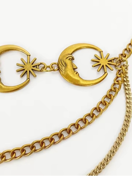 Vintage Gold Celestial Multi-Chain Waist Belt main image 4